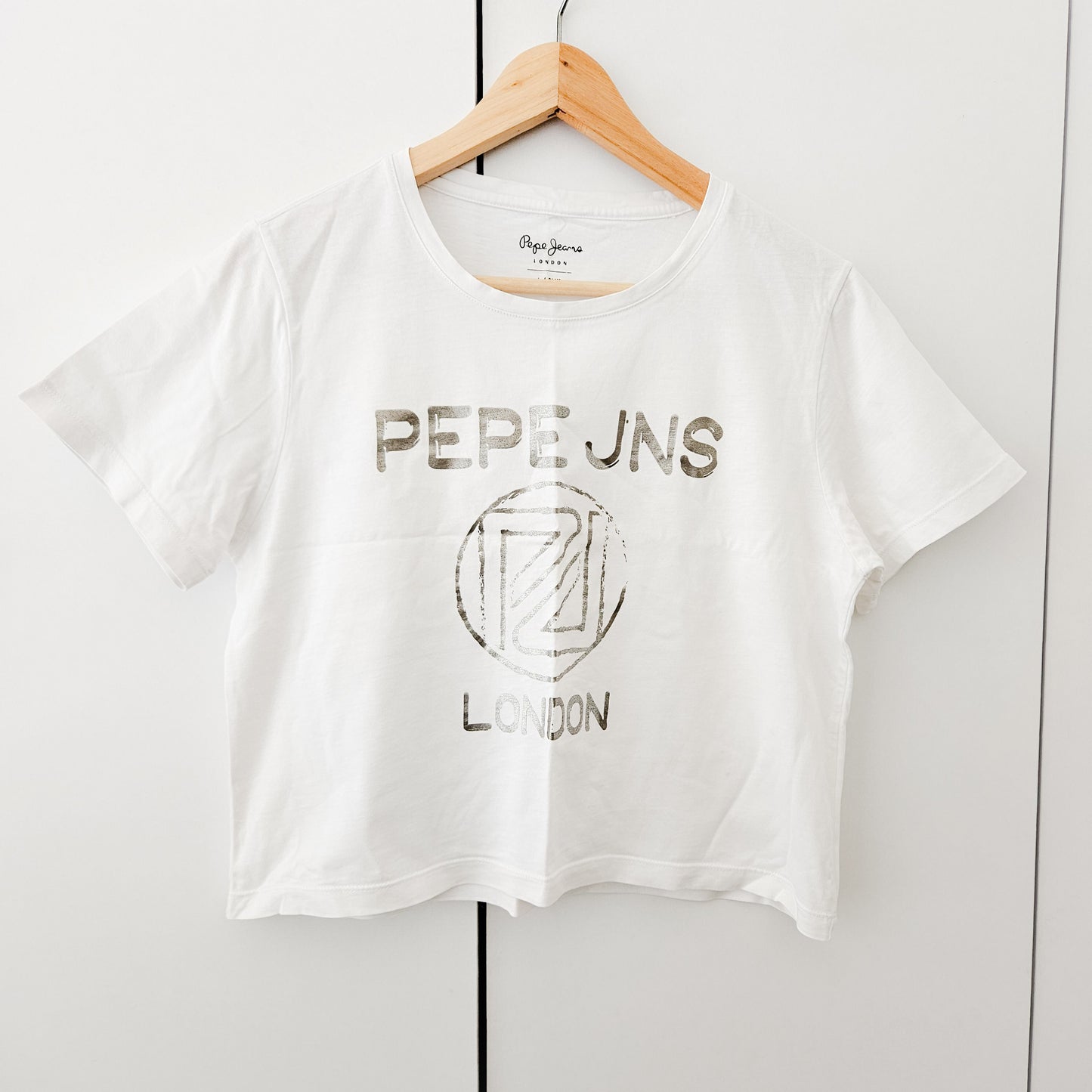 Pepe jeans חולצה קצרה לאישה מידה L‏