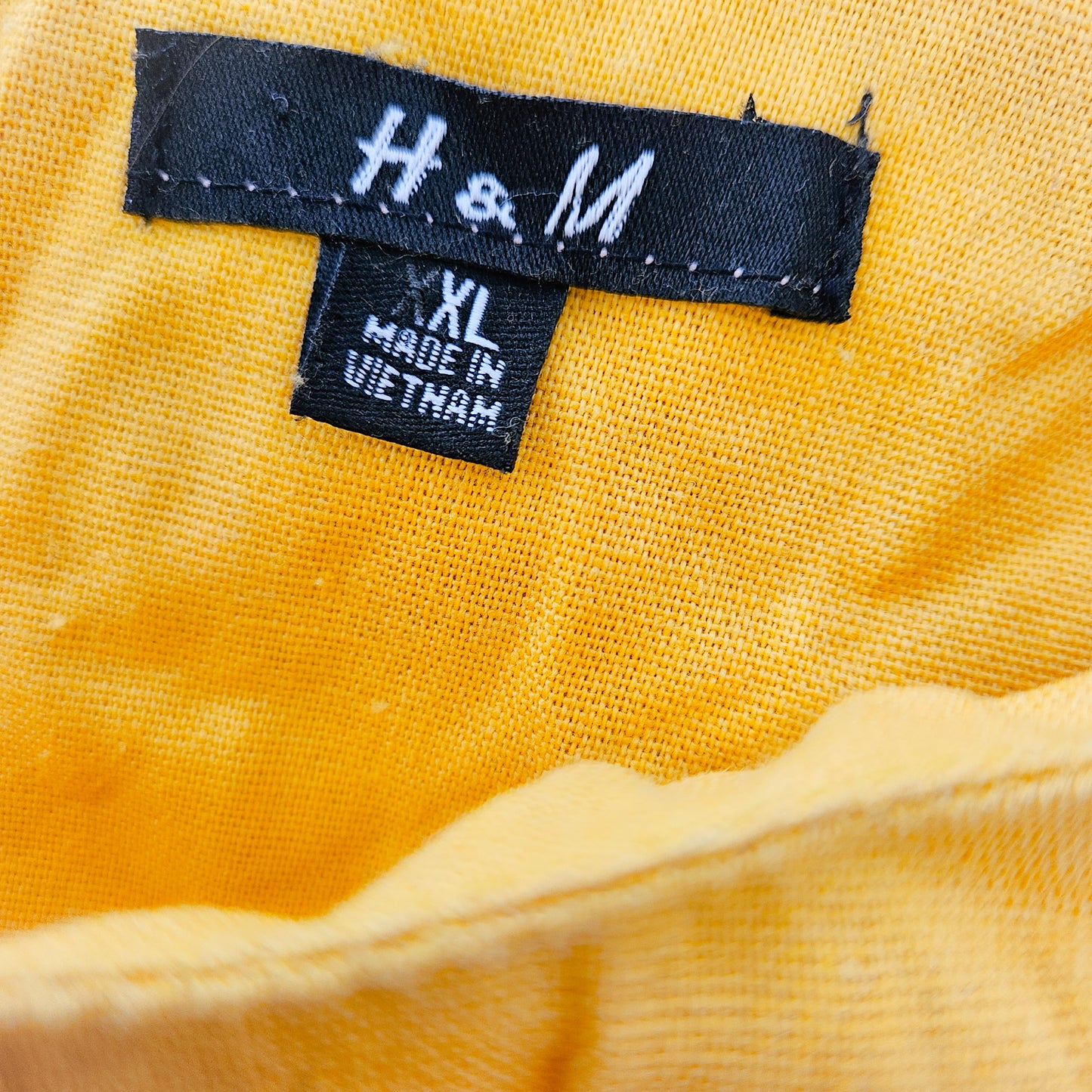 H&M שמלה צהובה לאישה מידה XXL‏