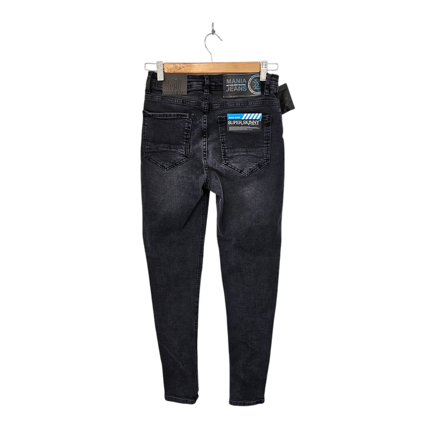 Mania jeans ג'ינס סופר סקיני חדש עם תווית לגבר מידה 28